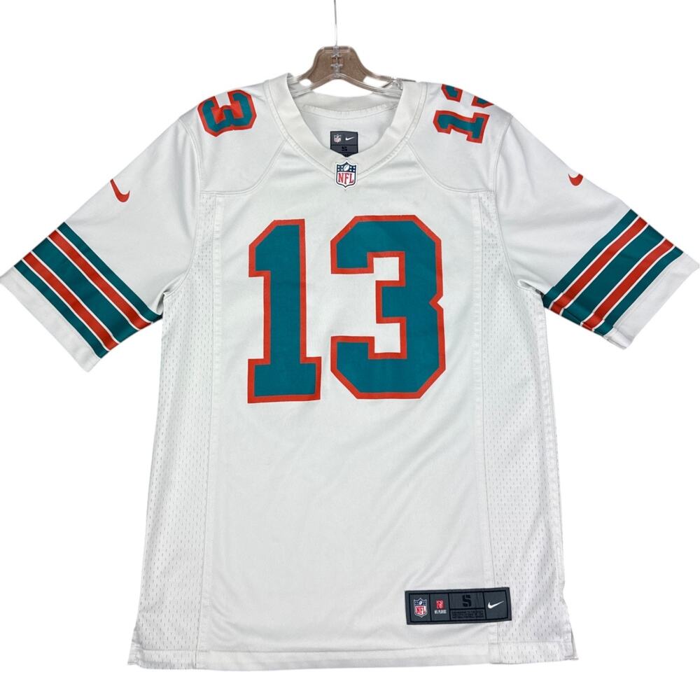 Nike Dan Marino Miami Dolphins Throwback Jersey Mens Small White NFL On Field 13